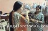 Mangalore: Shalini Rajaneesh visits girls hostel, tastes sambaar